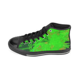 Kids Shoes / Canvas Kid's Shoes / Green High Tops for boys / by Lala Lapinski Design