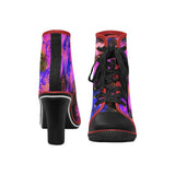 Lace Up Ankle Boots / Black Ankle Boots /Chunky Heel Ankle Boots / by Lala Lapinski Design