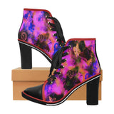 Lace Up Ankle Boots / Black Ankle Boots /Chunky Heel Ankle Boots / by Lala Lapinski Design