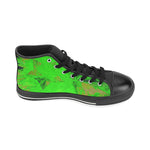 Kids Shoes / Canvas Kid's Shoes / Green High Tops for boys / by Lala Lapinski Design