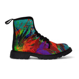 Women's Doc Martin Boots / Red Dr. Martin Shoes / Rainbow Shoes / Canvas Shoes /by Lala Lapinski Design